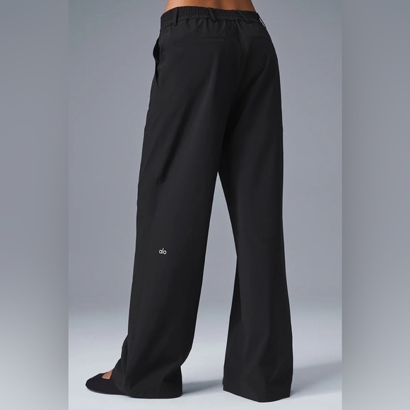 Alo Yoga High-Waist Pursuit Trouser Regular Black Size Extra Extra Small - Picture 3 of 14